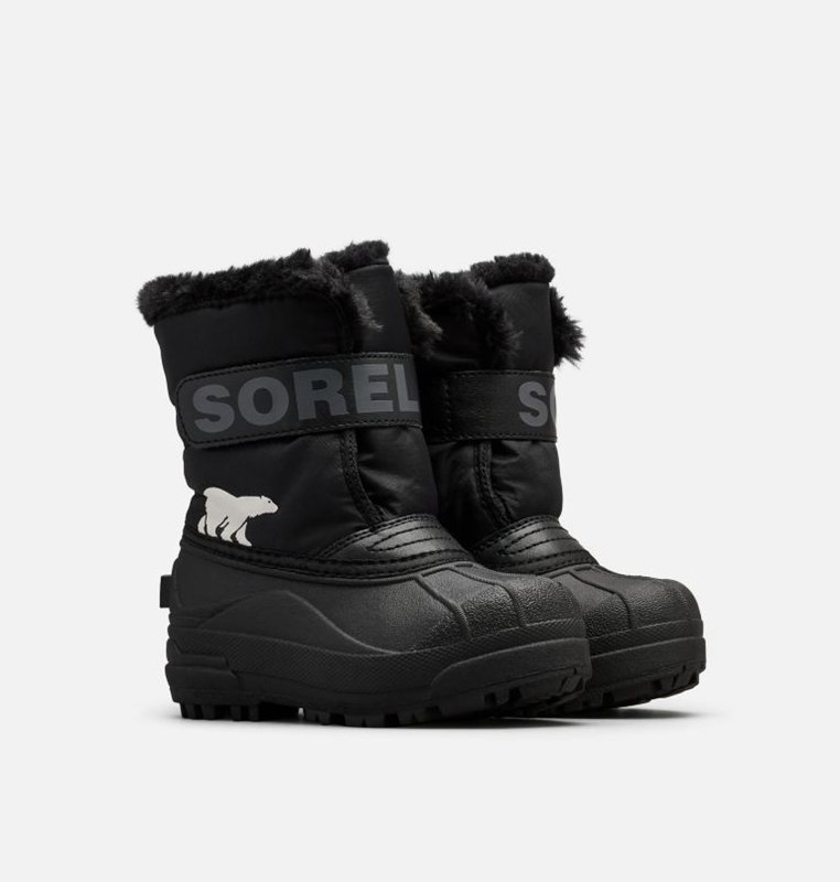 Kids Snow Boots Black - Sorel Childrens Commander™ - 698032-ZNP